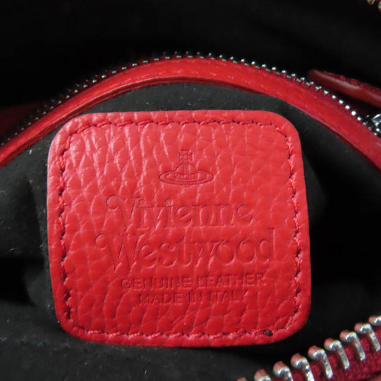 Vivienne Westwood Shoulder Bag Main: Leather Red Rachel Women Used Authentic