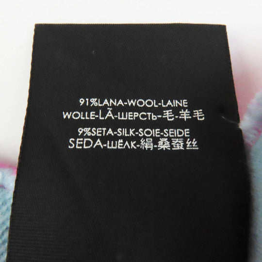 GUCCI Scarf 505395 Main: 91% wool, Main: 9% silk Pink light blue Women Used Authentic