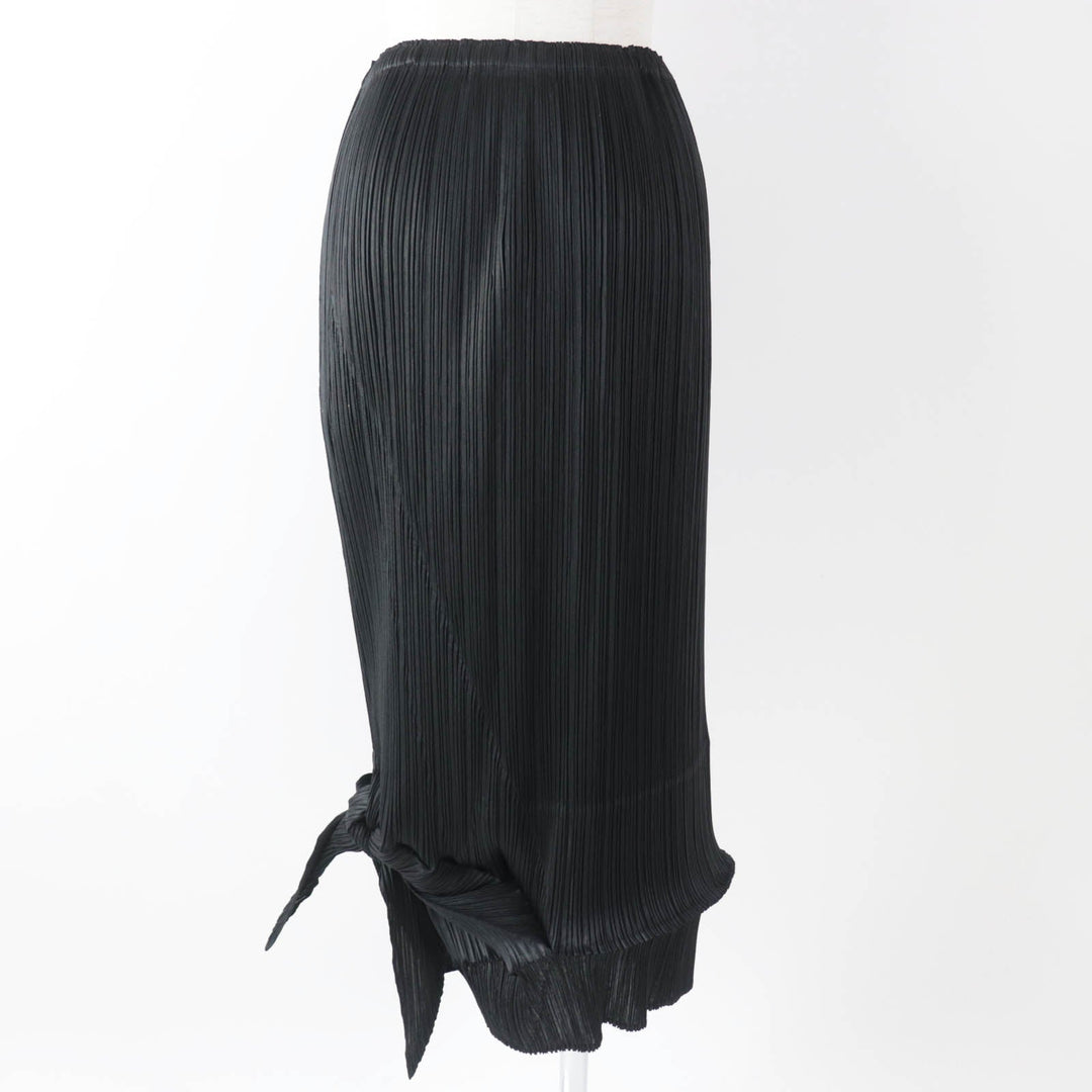 PLEATS PLEASE Long skirt PP71-JG207 Main: 100% polyester black Women 3 Used Authentic