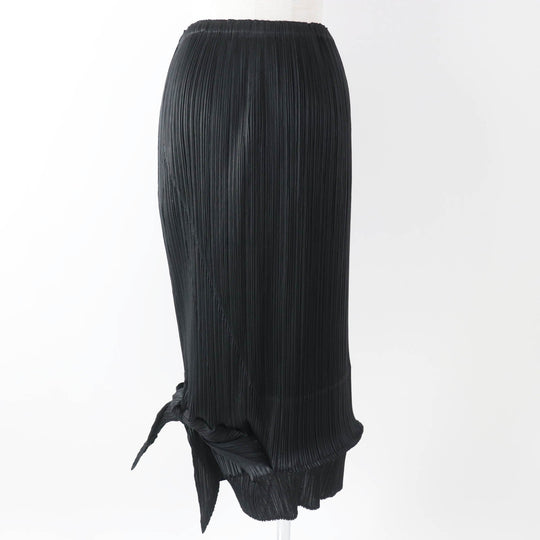 PLEATS PLEASE Long skirt PP71-JG207 Main: 100% polyester black Women 3 Used Authentic
