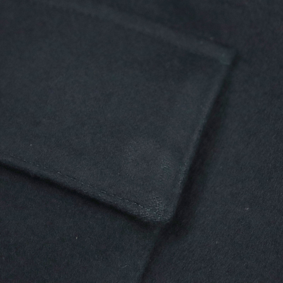 DOLCE&GABBANA coat G9NF1Z Outer: 100% cashmere, Lining: 100% silk, Part: leather, Embroidered parts: OTTONE 30% : Viscose 20% : Cotton 20% : Silk 15% : Polyester 15% black mens 52 Used Authentic