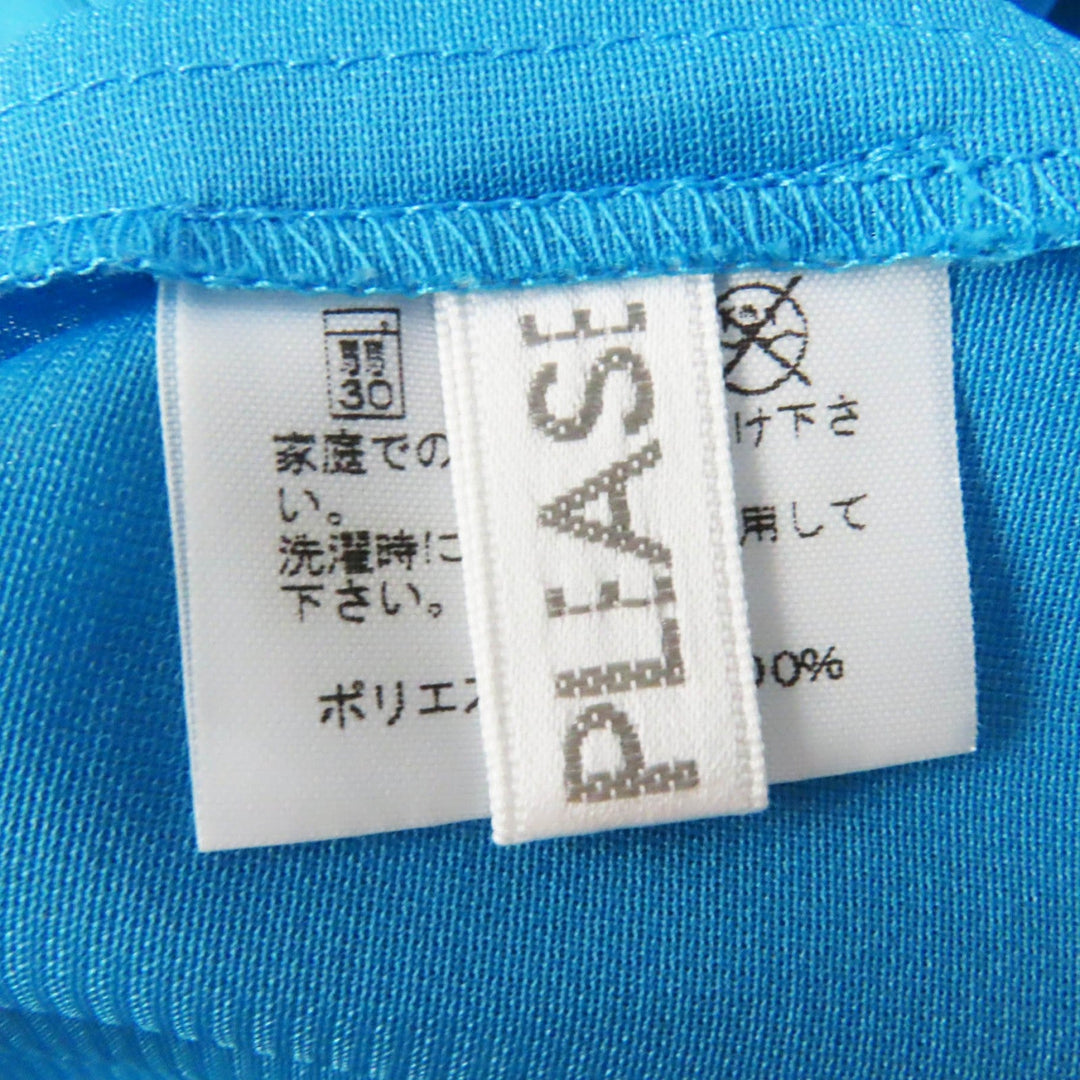 PLEATS PLEASE Long skirt PP71-JG723 Main: 100% polyester Light blue white Women 2 Used Authentic