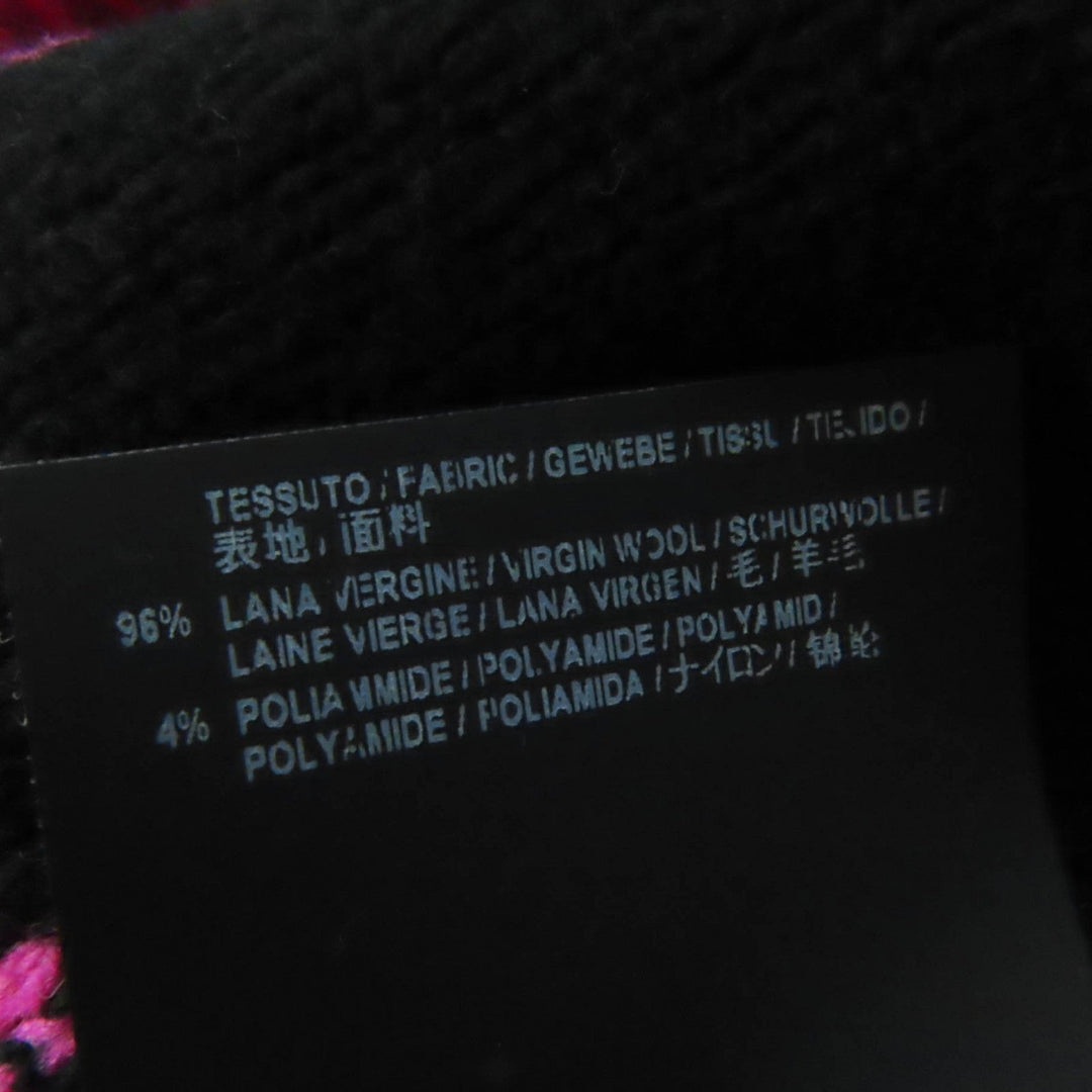 BALENCIAGA knit 510243 Outer material: 96% wool, Outer material: 4% nylon Pink black Women 34 Used Authentic