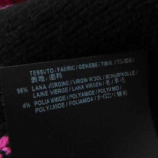 BALENCIAGA knit 510243 Outer material: 96% wool, Outer material: 4% nylon Pink black Women 34 Used Authentic