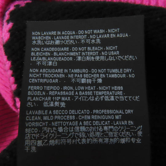 BALENCIAGA knit 510243 Outer material: 96% wool, Outer material: 4% nylon Pink black Women 34 Used Authentic