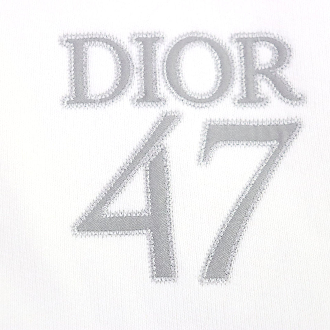 Dior HOMME sweat 413J434A0879 Main: 100% cotton, embroidery: 100% rayon, other: 100% polyester white mens XL Used Authentic
