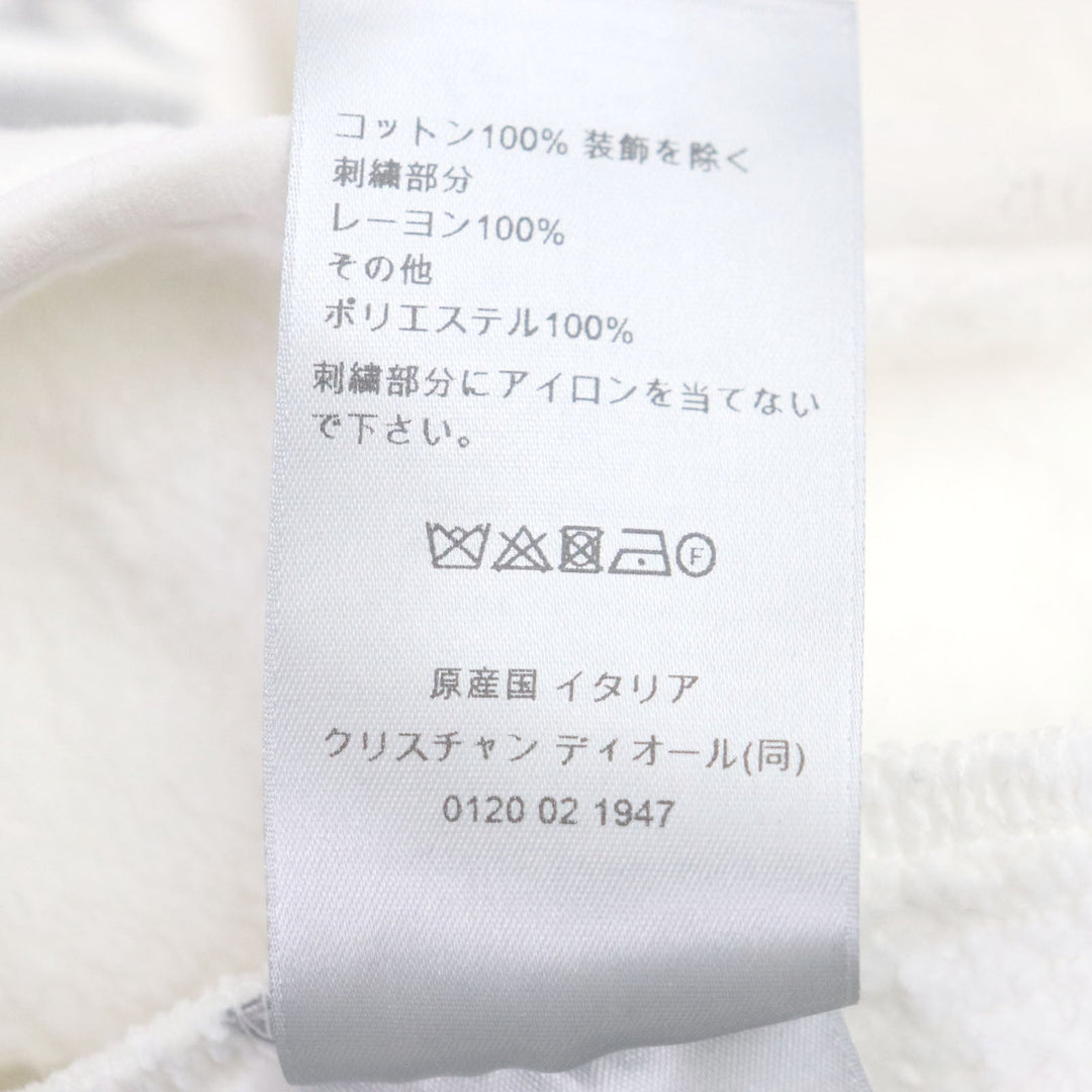 Dior HOMME sweat 413J434A0879 Main: 100% cotton, embroidery: 100% rayon, other: 100% polyester white mens XL Used Authentic