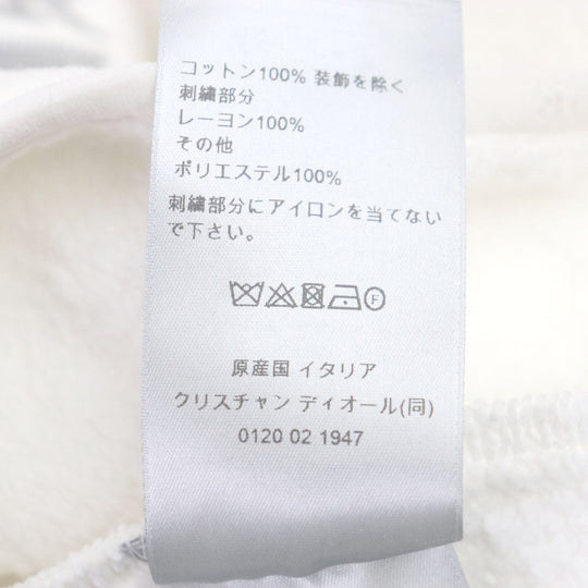 Dior HOMME sweat 413J434A0879 Main: 100% cotton, embroidery: 100% rayon, other: 100% polyester white mens XL Used Authentic
