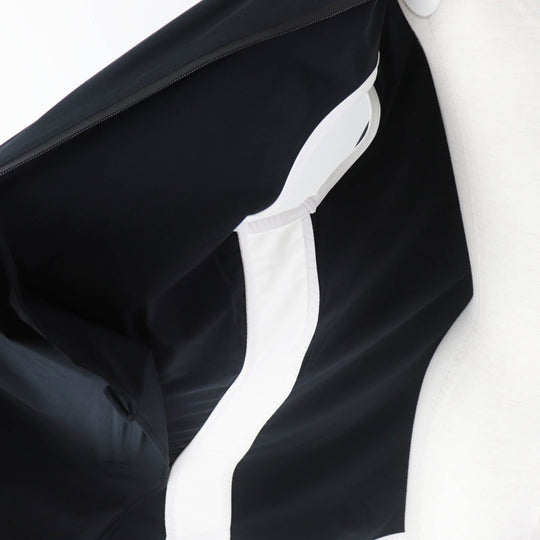 Christian Dior Hoodie 243G15A2260 Outer material: 88% nylon, Outer material: 12% polyurethane, Part: 84% polyester, Part: 16% polyurethane Black White Sleeveless Technical Jersey Zip Hoodie DIOR VIBE Women XS Used Authentic