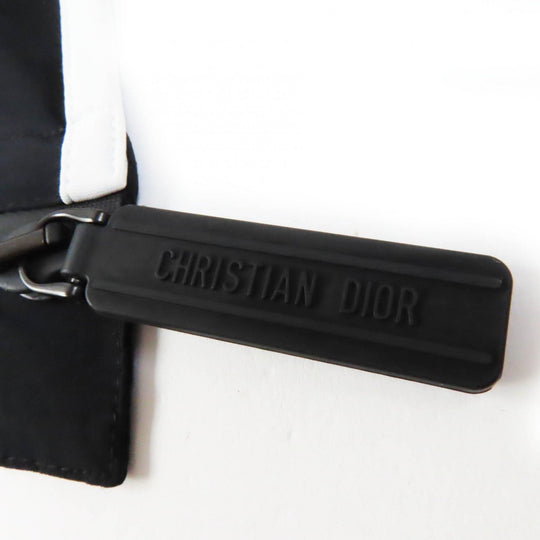 Christian Dior Hoodie 243G15A2260 Outer material: 88% nylon, Outer material: 12% polyurethane, Part: 84% polyester, Part: 16% polyurethane Black White Sleeveless Technical Jersey Zip Hoodie DIOR VIBE Women XS Used Authentic