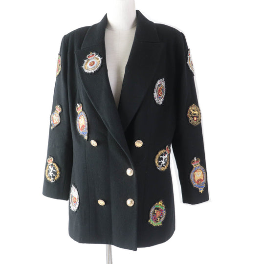 CHANEL Jacket 21770 Outer material: , Not specified (100% wool) black Wappen Women 38 Used Authentic