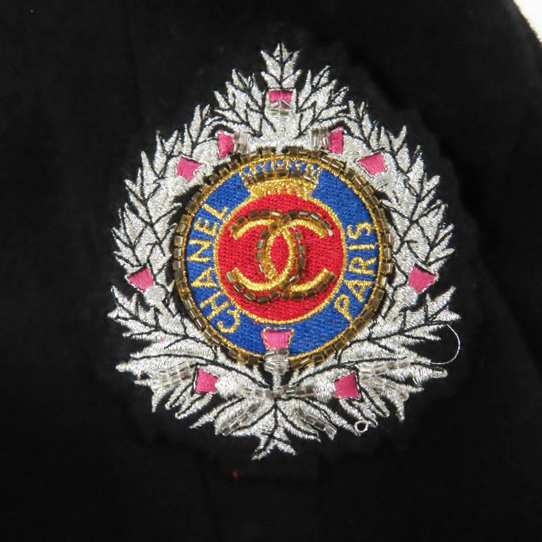 CHANEL Jacket 21770 Outer material: , Not specified (100% wool) black Wappen Women 38 Used Authentic