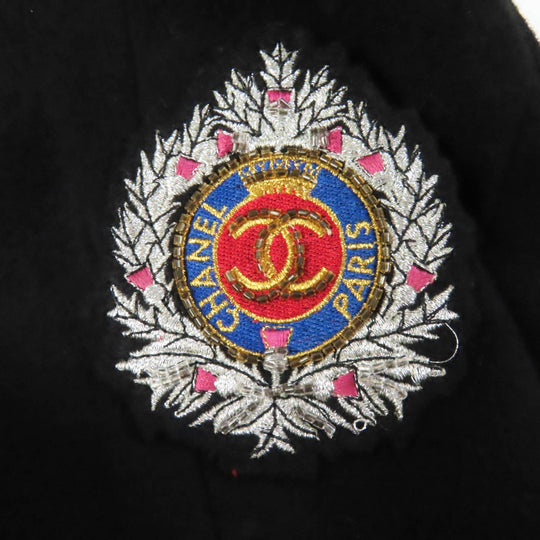 CHANEL Jacket 21770 Outer material: , Not specified (100% wool) black Wappen Women 38 Used Authentic