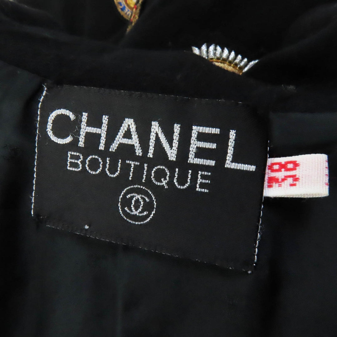 CHANEL Jacket 21770 Outer material: , Not specified (100% wool) black Wappen Women 38 Used Authentic