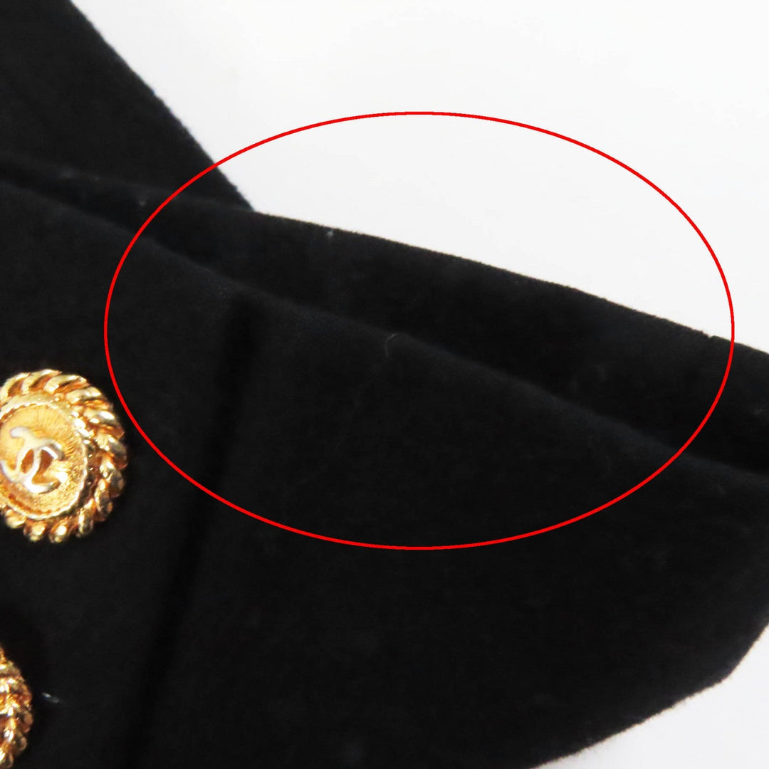 CHANEL Jacket 21770 Outer material: , Not specified (100% wool) black Wappen Women 38 Used Authentic