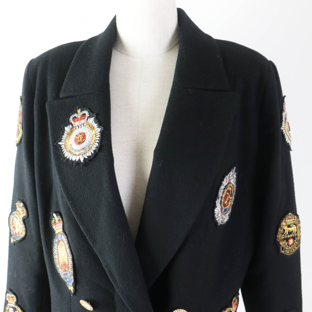 CHANEL Jacket 21770 Outer material: , Not specified (100% wool) black Wappen Women 38 Used Authentic