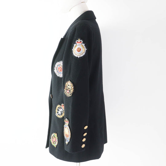 CHANEL Jacket 21770 Outer material: , Not specified (100% wool) black Wappen Women 38 Used Authentic