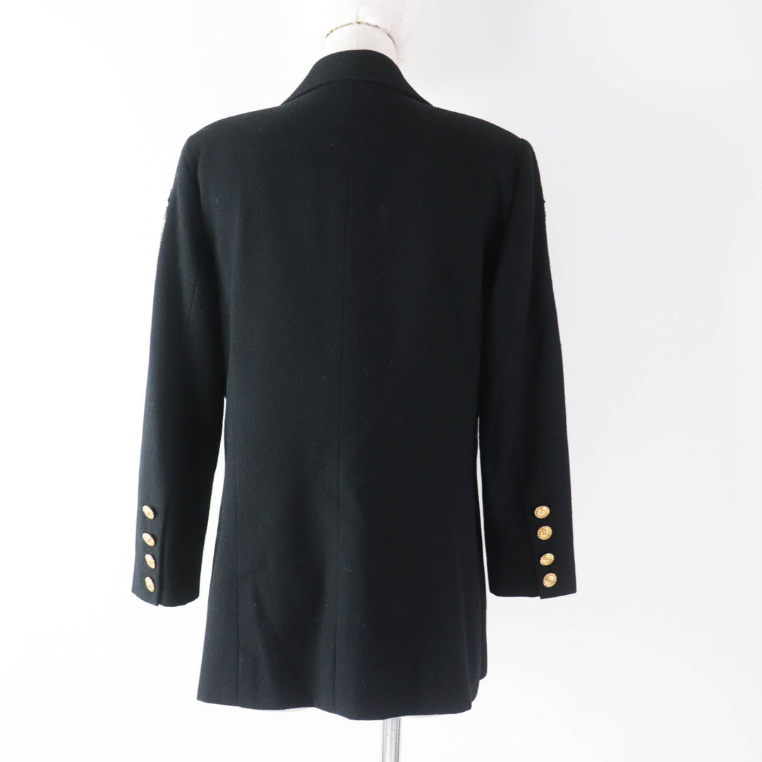 CHANEL Jacket 21770 Outer material: , Not specified (100% wool) black Wappen Women 38 Used Authentic