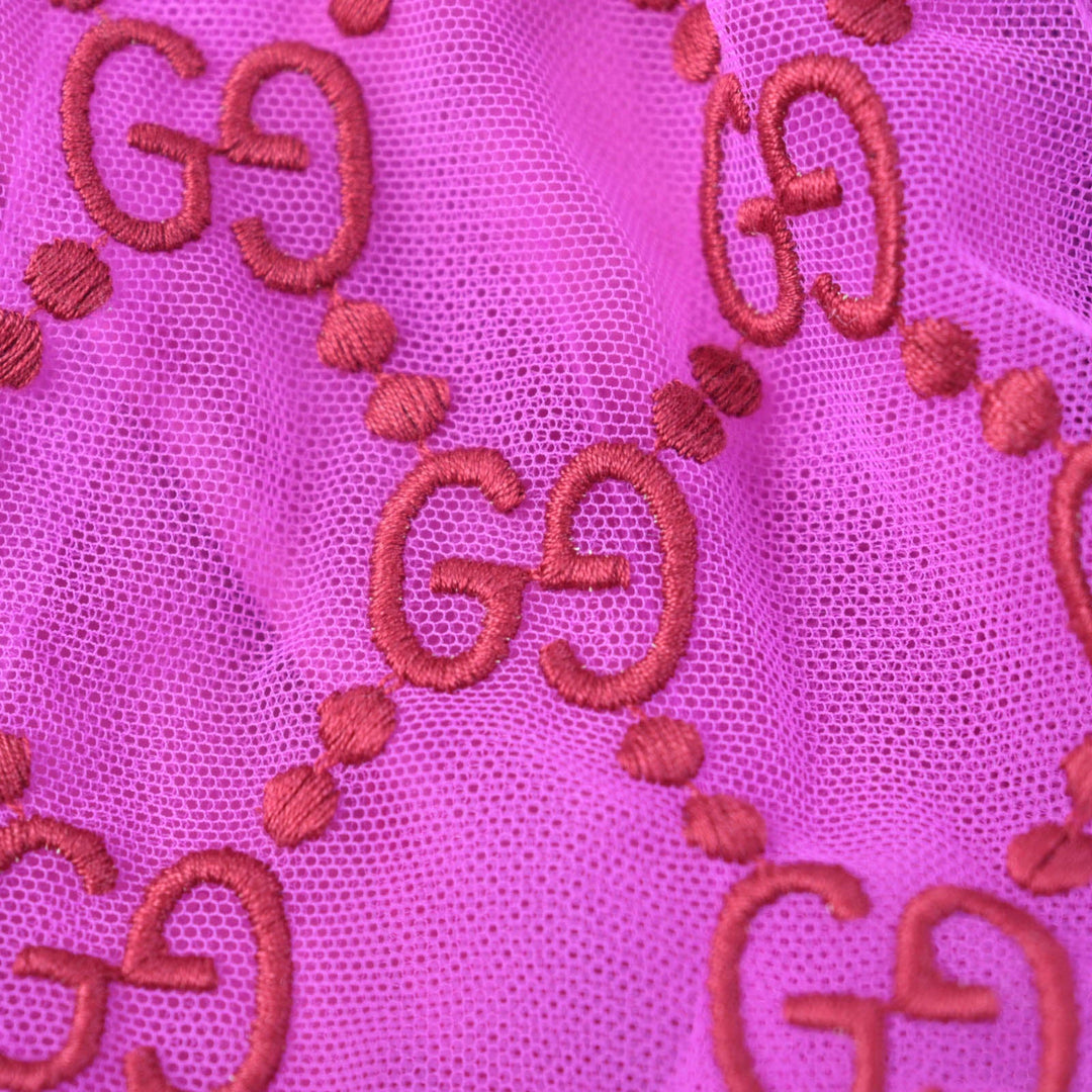 GUCCI skirt 552866 Outer material: nylon 100% pink Women 12 Used Authentic