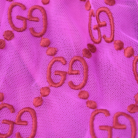 GUCCI skirt 552866 Outer material: nylon 100% pink Women 12 Used Authentic