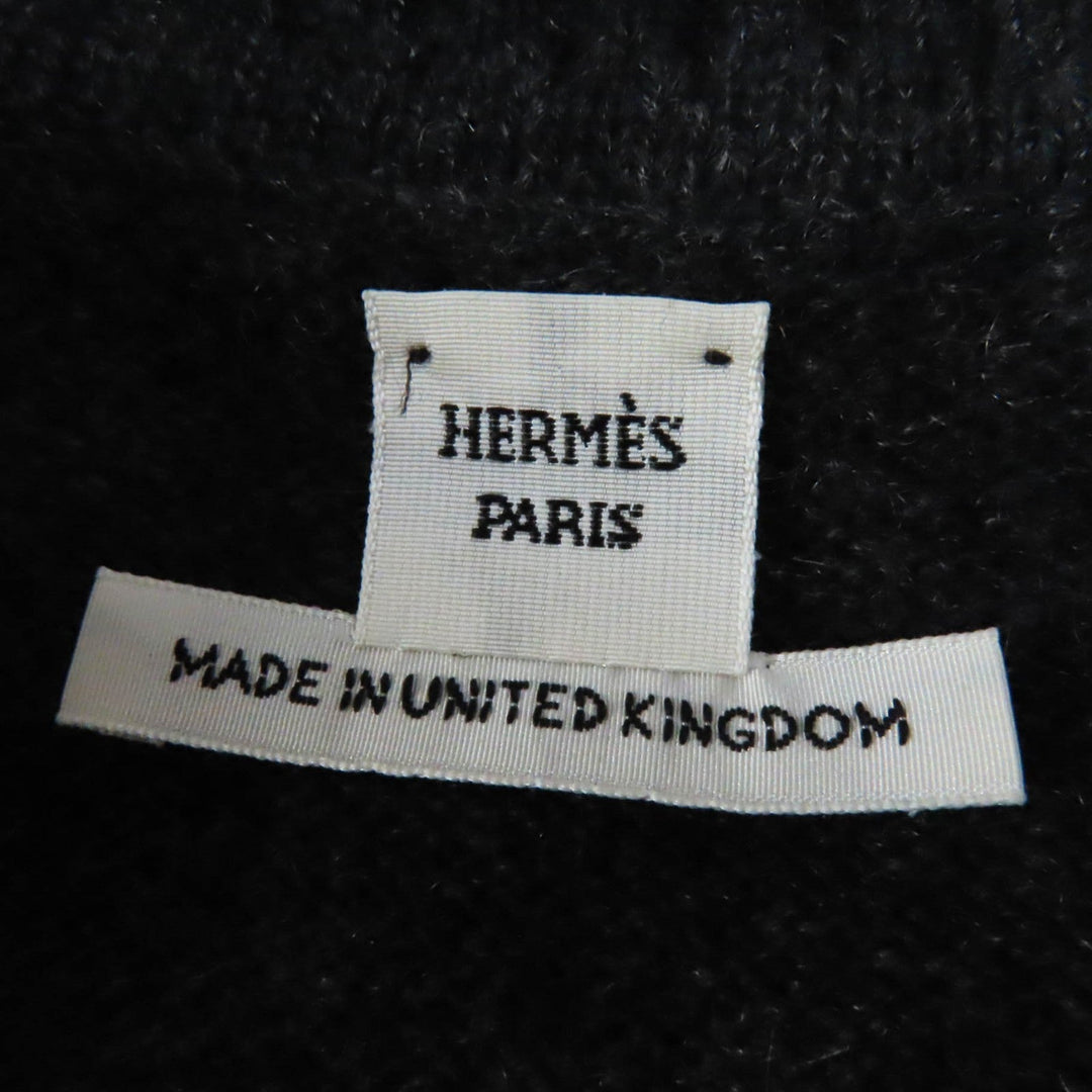 HERMES one piece Outer material: 100% cashmere Dark gray Women 34 Used Authentic