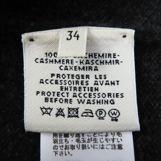 HERMES one piece Outer material: 100% cashmere Dark gray Women 34 Used Authentic
