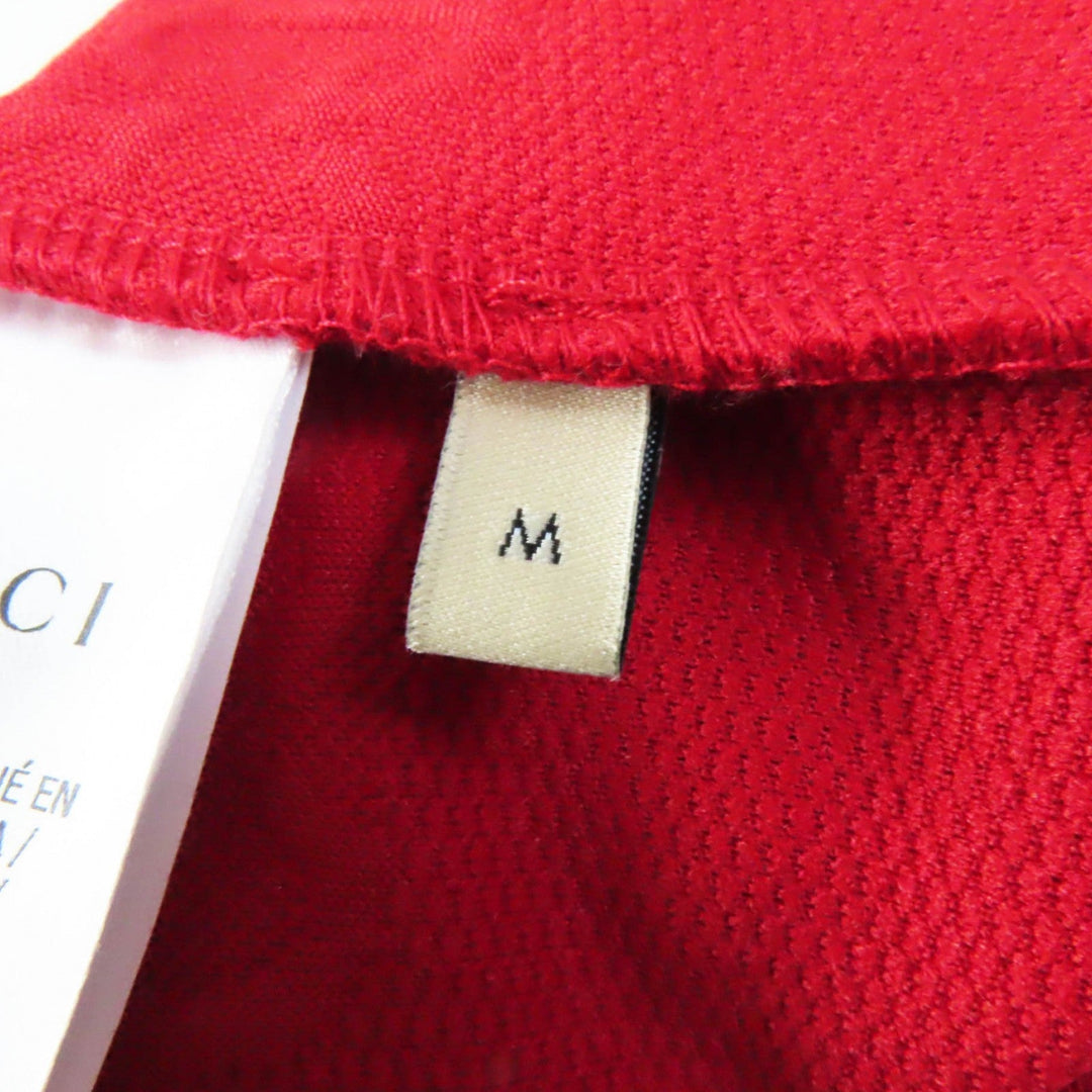 GUCCI one piece 653412 Main: 100% polyester, Trimming: 72% polyester, 25% nylon, 3% polyurethane Red Women M Used Authentic