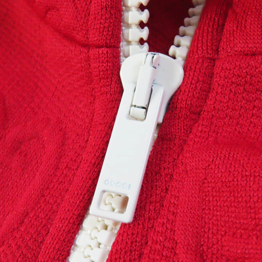 GUCCI one piece 653412 Main: 100% polyester, Trimming: 72% polyester, 25% nylon, 3% polyurethane Red Women M Used Authentic