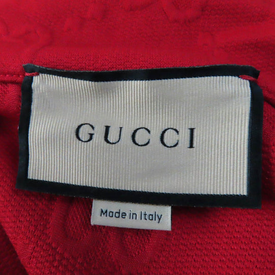 GUCCI one piece 653412 Main: 100% polyester, Trimming: 72% polyester, 25% nylon, 3% polyurethane Red Women M Used Authentic