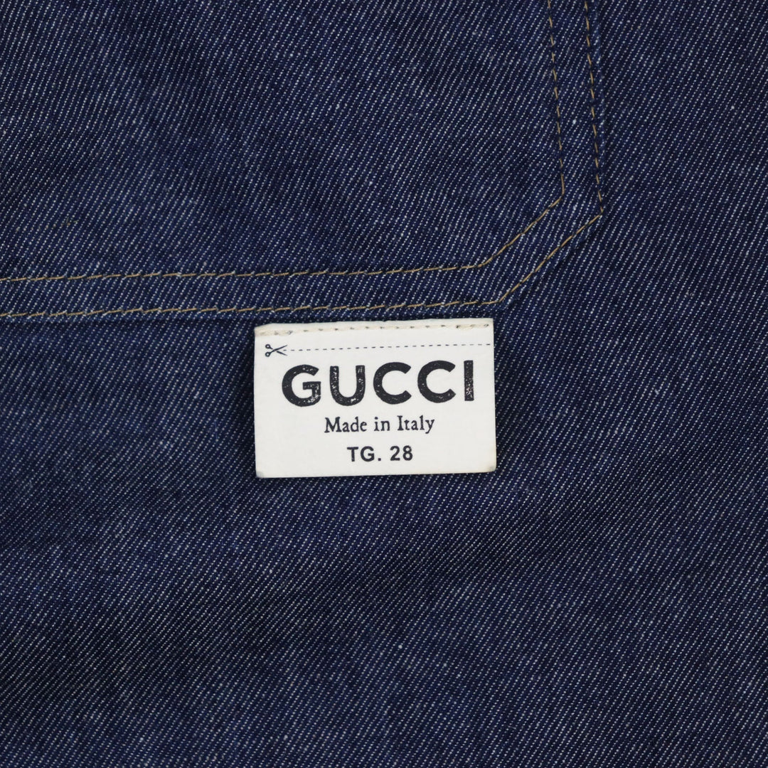 GUCCI Pants 576547 cotton Indigo blue mens 28 Used Authentic