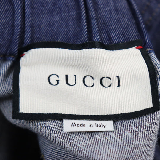 GUCCI Pants 576547 cotton Indigo blue mens 28 Used Authentic