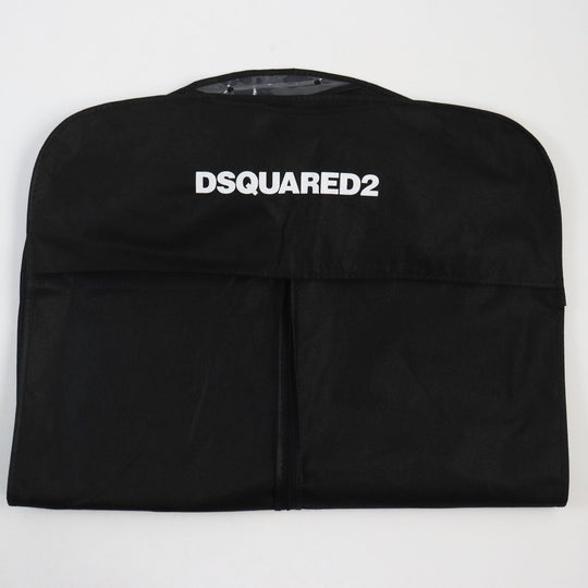 DSQUARED2 Down jacket S74AM0960 Outer: 100% nylon, Lining: 100% nylon, Filling: 80% down, Filling: 20% feather Black blue Nylon Hooded Puffer mens 42 Used Authentic