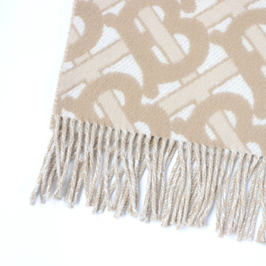 BURBERRY poncho 8022741 Main: 90% wool, Main: 10% cashmere beige Women 137�~140cm Used Authentic