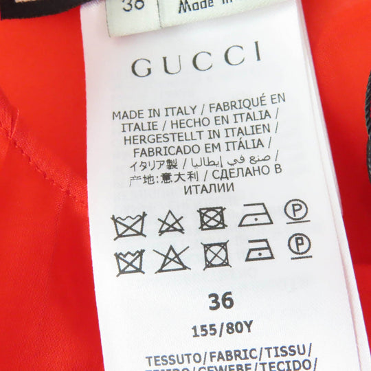 GUCCI tops 633322 Main: 100% silk, Part: metal, Lining: 73% acetate, Lining: 27% silk, Part: 100% nylon Red Women 36 Used Authentic