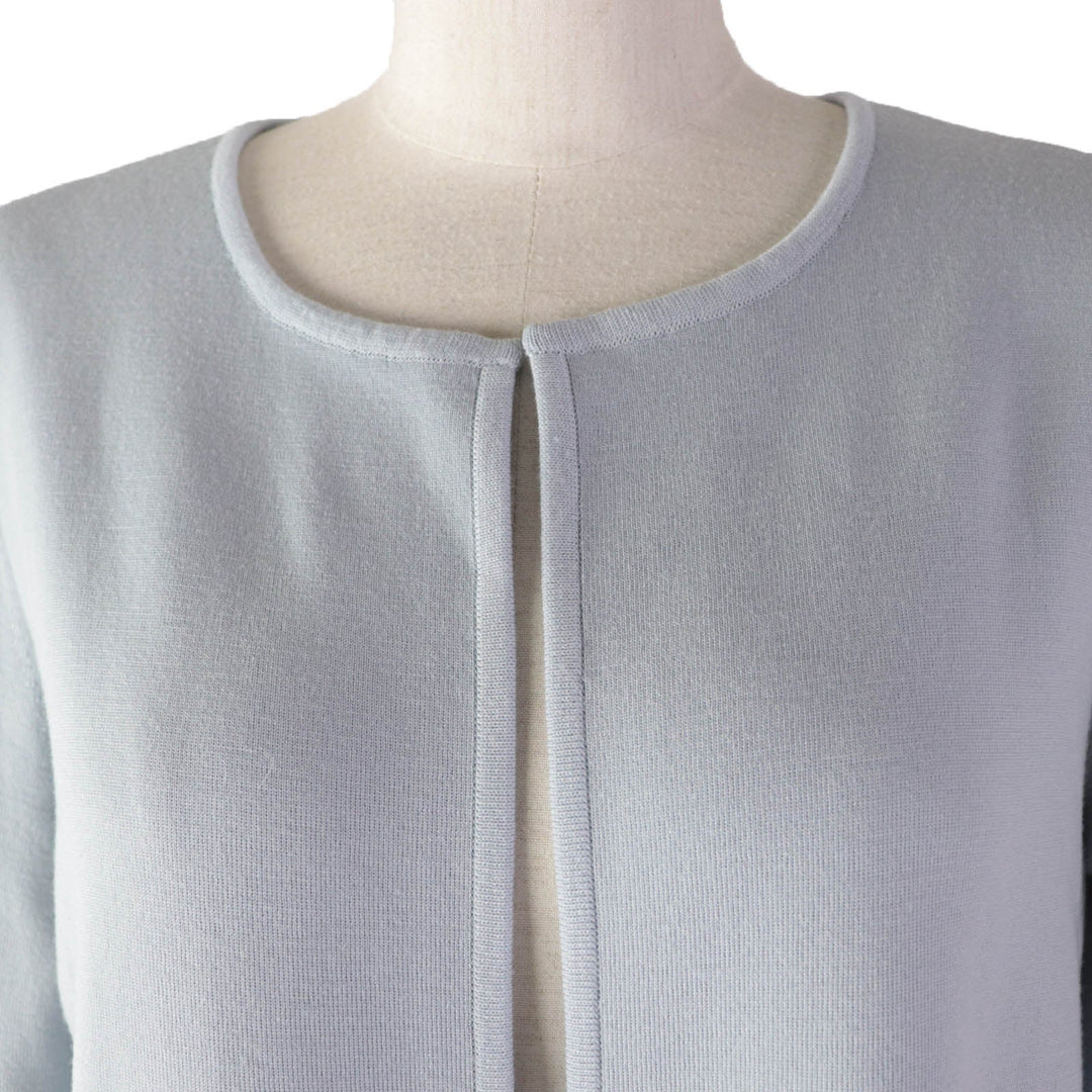 FOXEY cardigan 43364 Main: 100% wool Light blue Noel Women Size unknown Used Authentic