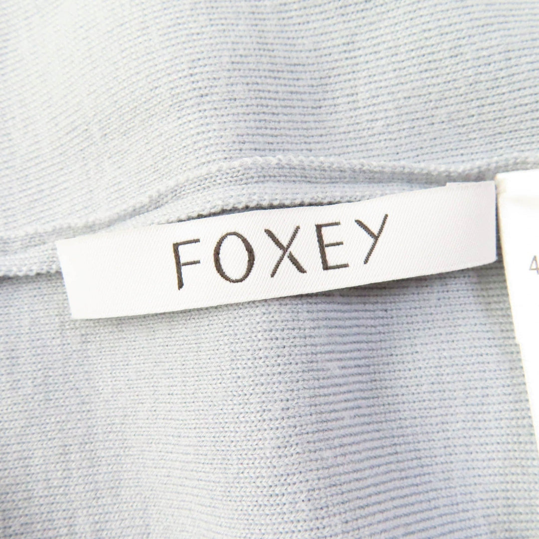 FOXEY cardigan 43364 Main: 100% wool Light blue Noel Women Size unknown Used Authentic