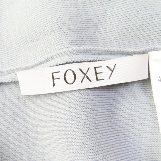 FOXEY cardigan 43364 Main: 100% wool Light blue Noel Women Size unknown Used Authentic