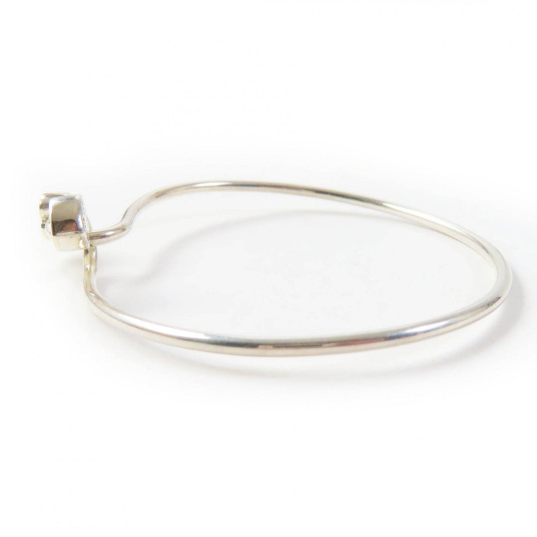 TIFFANY&Co. Bangle Main: AG925, Part: 750 Silver gold Double heart Women Used Authentic