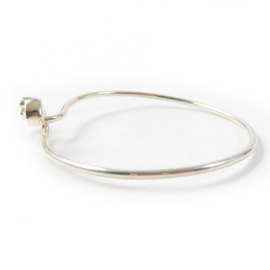 TIFFANY&Co. Bangle Main: AG925, Part: 750 Silver gold Double heart Women Used Authentic