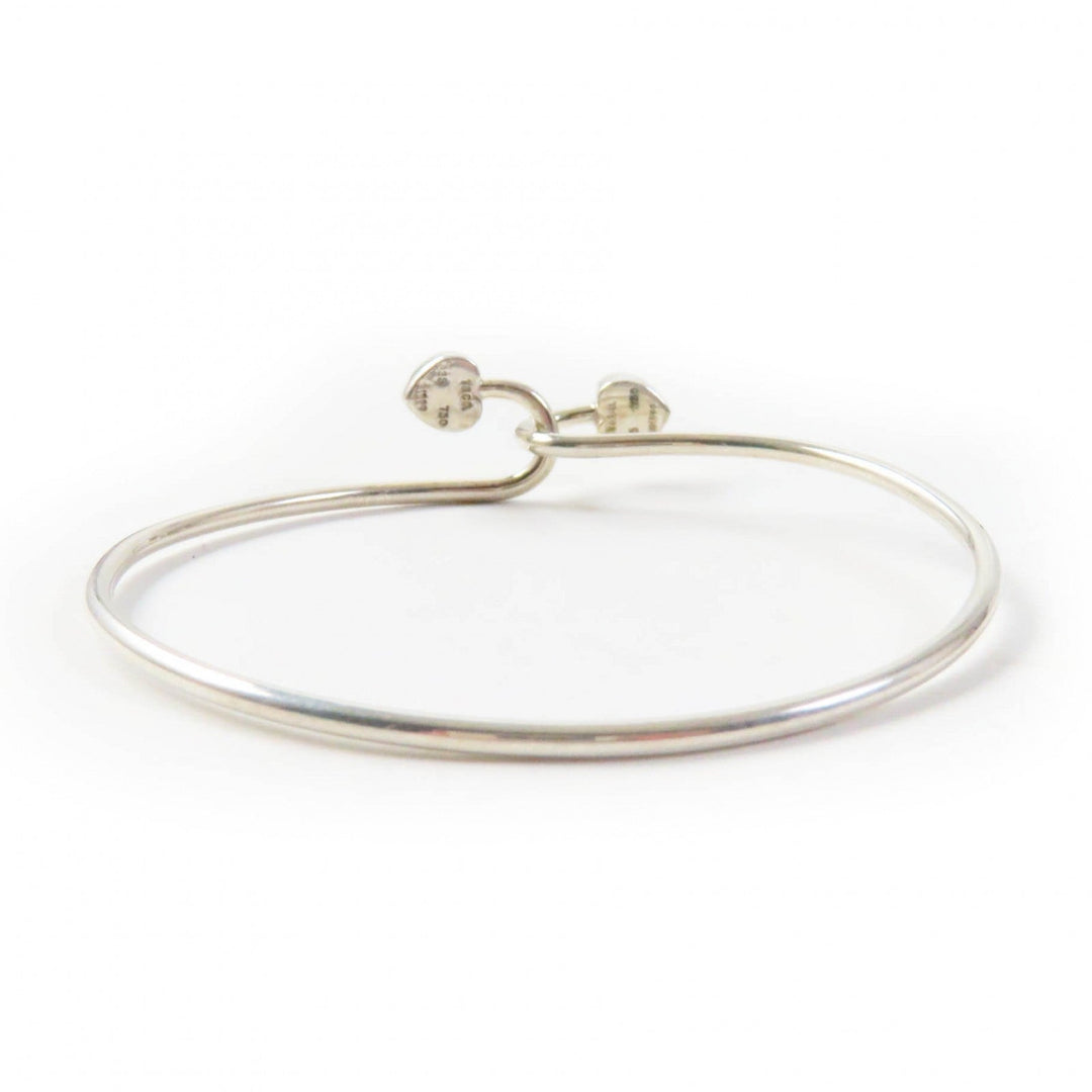 TIFFANY&Co. Bangle Main: AG925, Part: 750 Silver gold Double heart Women Used Authentic