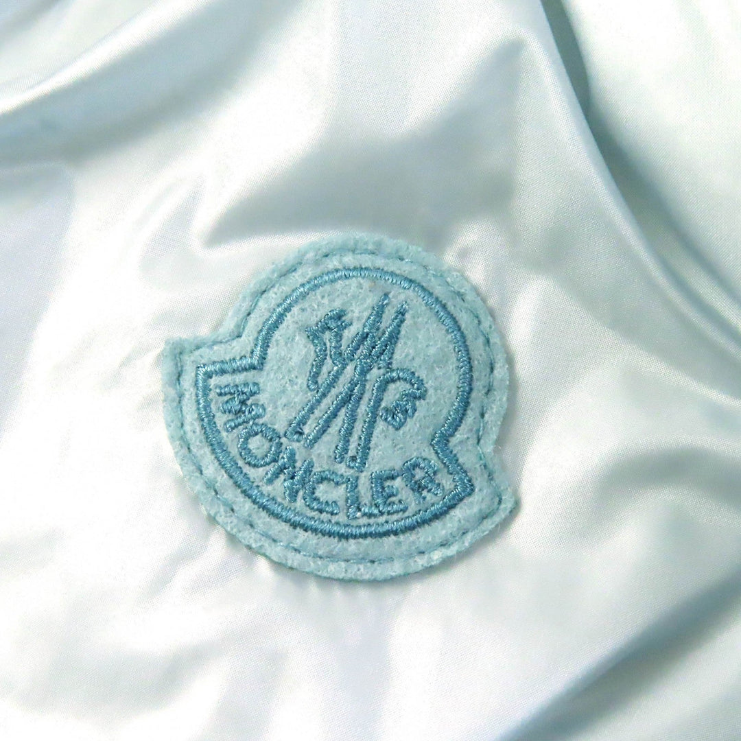 MONCLER Down vest Outer: 100% polyester, Lining: 100% nylon, Filling: 90% down, Filling: 10% feather, Hood: 100% nylon, Hood lining: 100% nylon Light blue ACHARD VEST Women 00 Used Authentic