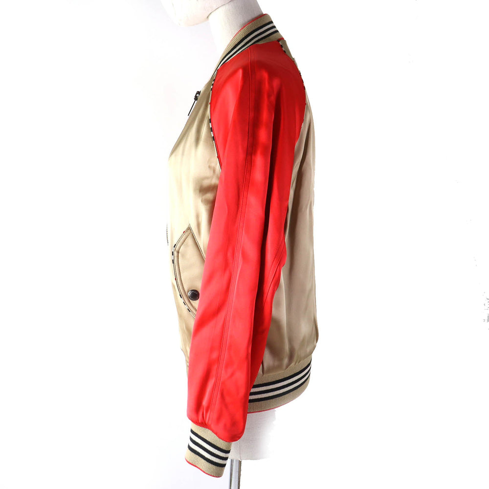 BURBERRY Blouson 8008762 Rayon Beige Women 36 Used Authentic
