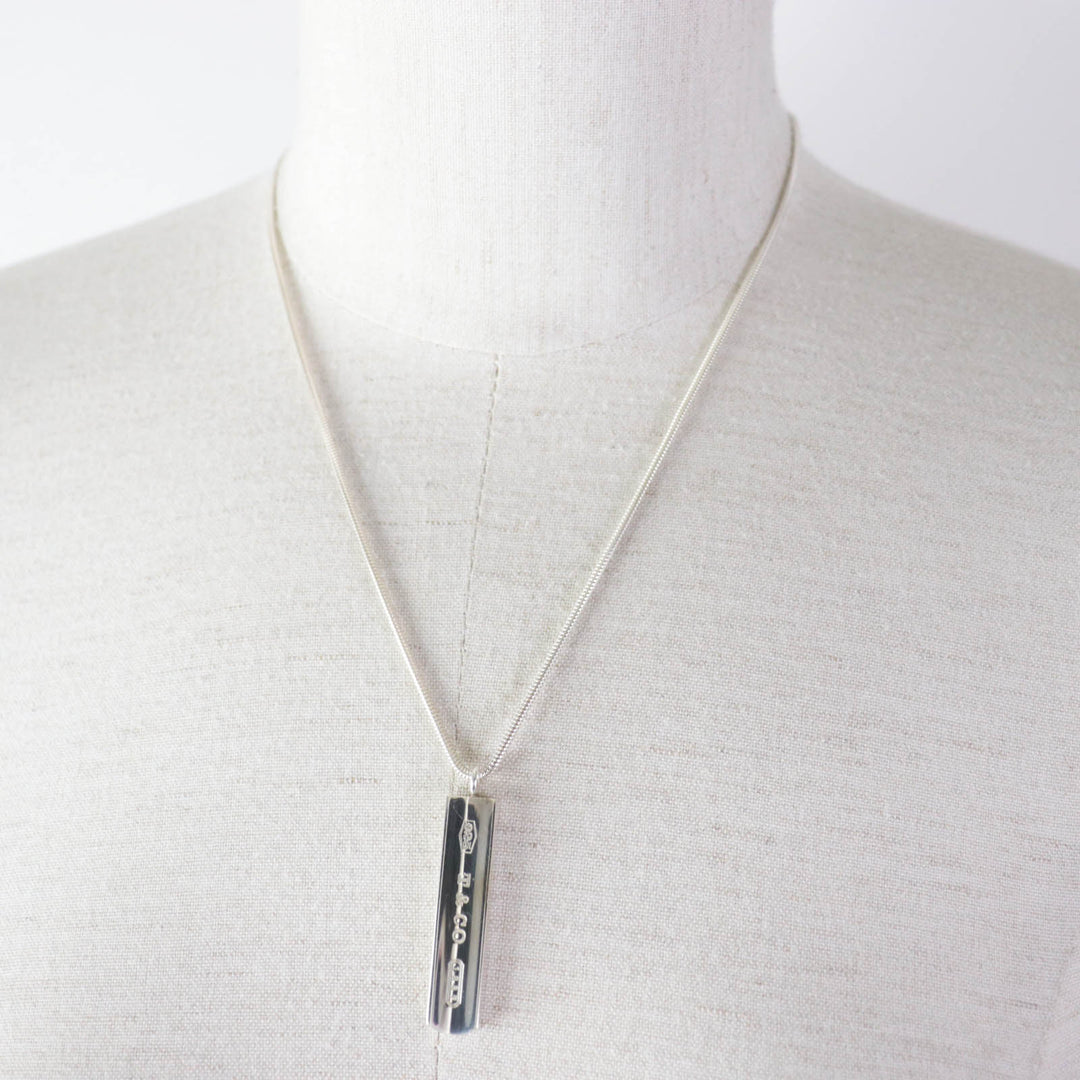 TIFFANY&Co. Necklace Main: AG925 Silver 1837 bar Women Used Authentic