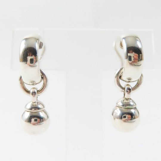 TIFFANY&Co. Earring Main: AG925 Silver Hardware Ball Hoop Earring Women Used Authentic