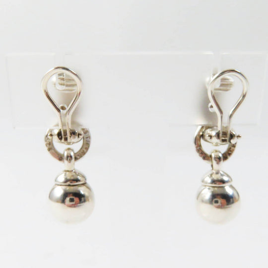 TIFFANY&Co. Earring Main: AG925 Silver Hardware Ball Hoop Earring Women Used Authentic