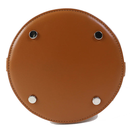 FOXEY Handbag 40944 Main: Rayon, Main: Polyester, Main: Cotton, Main: Linen, Part: Leather Brown beige PETIT PICNIC Women Used Authentic