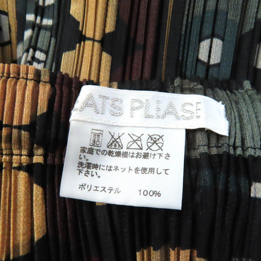 PLEATS PLEASE Long skirt PP73-JG674 Main: 100% polyester multicolor Billiards Gam Women 2 Used Authentic