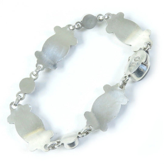 Georg Jensen bracelet 11 Main: SV925, Part: Onyx Silver black Women Used Authentic