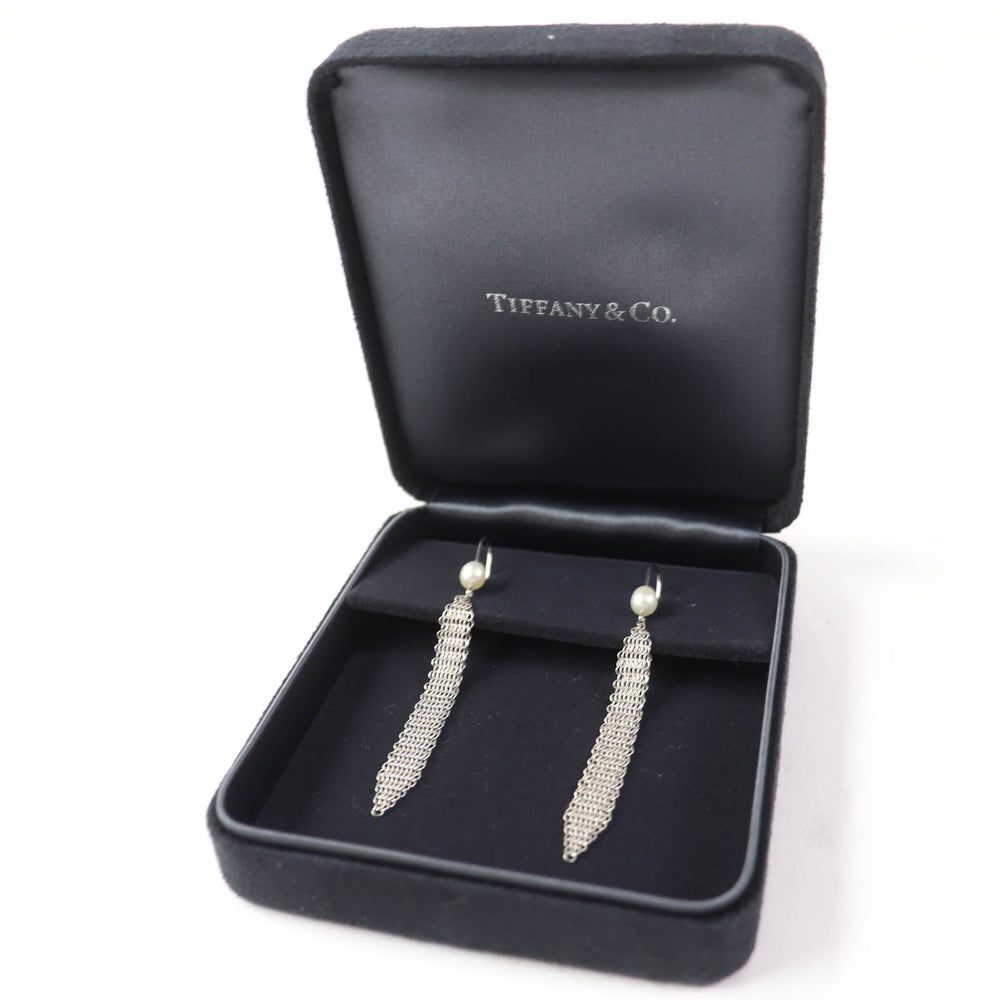 TIFFANY&Co. Pierce Main: AG925, Part: Pearl Silver Women Used Authentic