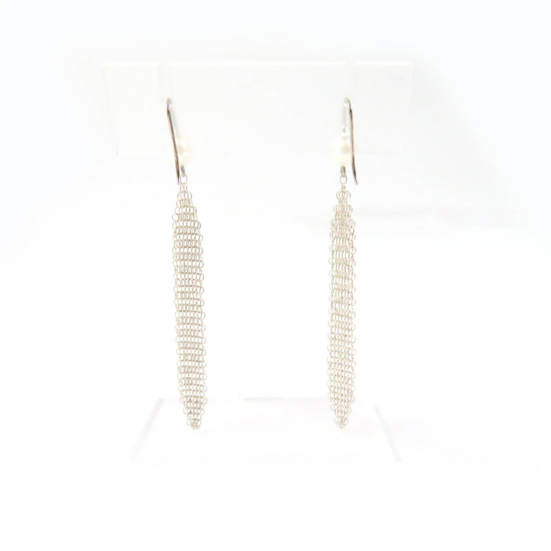TIFFANY&Co. Pierce Main: AG925, Part: Pearl Silver Women Used Authentic